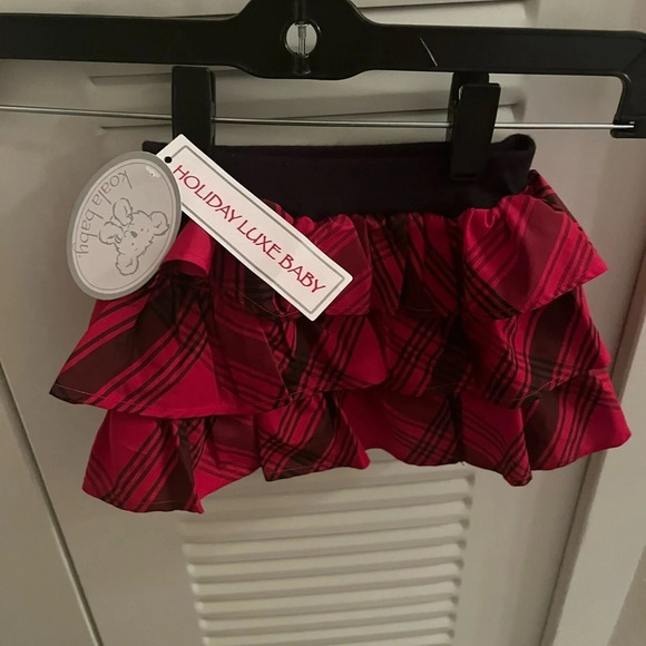 Koala Kids Other - Koala Kids Holiday Luxe Baby Plaid Christmas Skirt NWT 6-9 Months